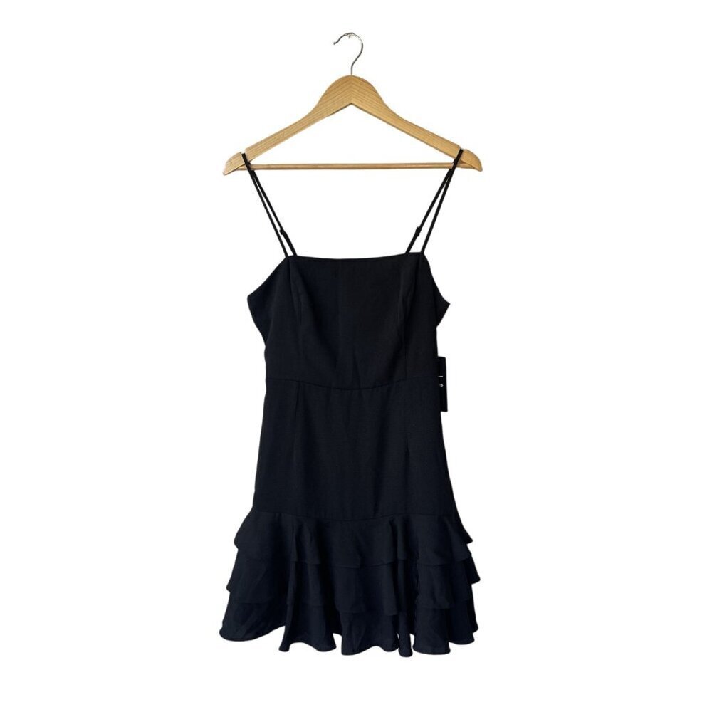 Lulu's The Best Night Dress Sz M NWT Tiered Ruffled Mini Fairy Grunge Cocktail - Picture 4 of 13